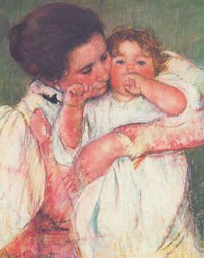 Mary Cassatt Mother and Child  vvv Norge oil painting art